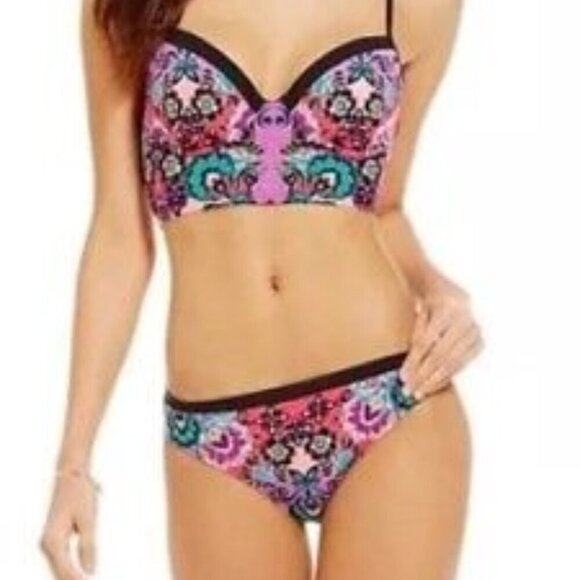 Nanette Lepore BALI BATIK Diva Longline Top & Charmer Bottom - Picture 1 of 7